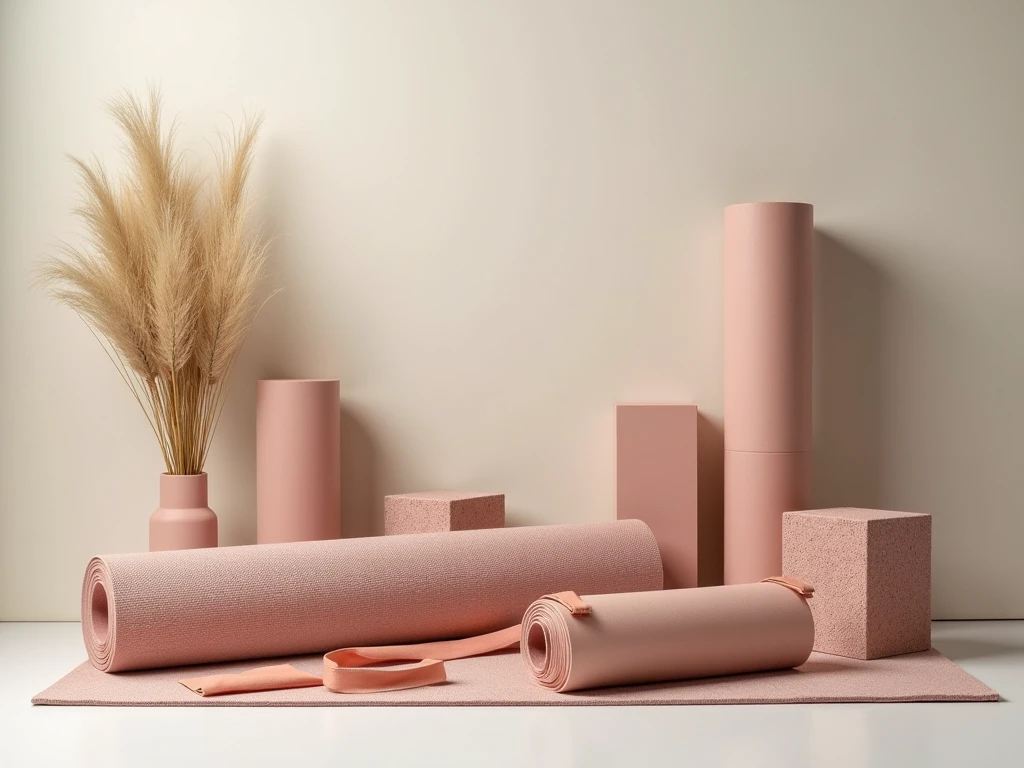 Yoga accessories and materials collection